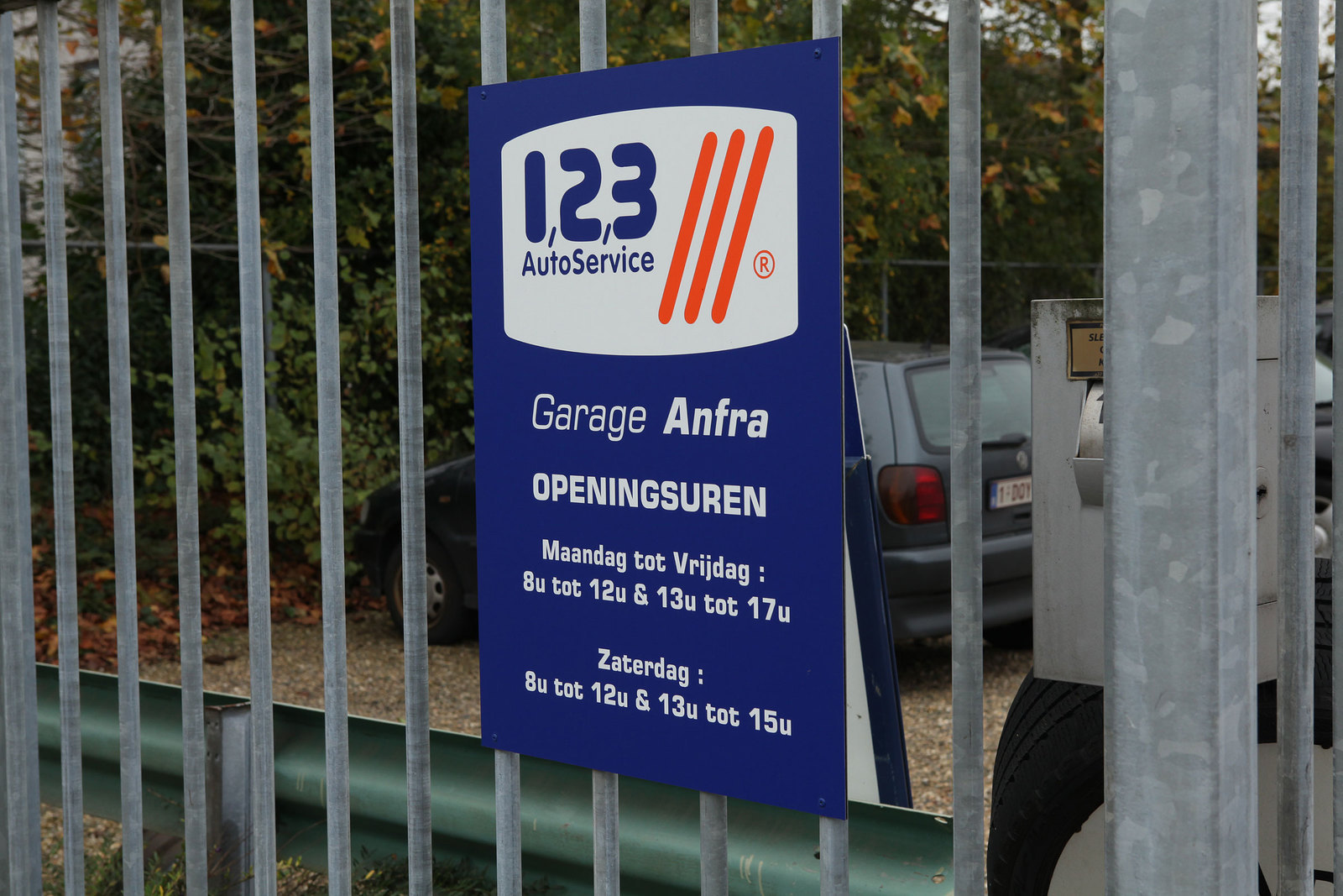 Vooraanzicht van Garage Anfra